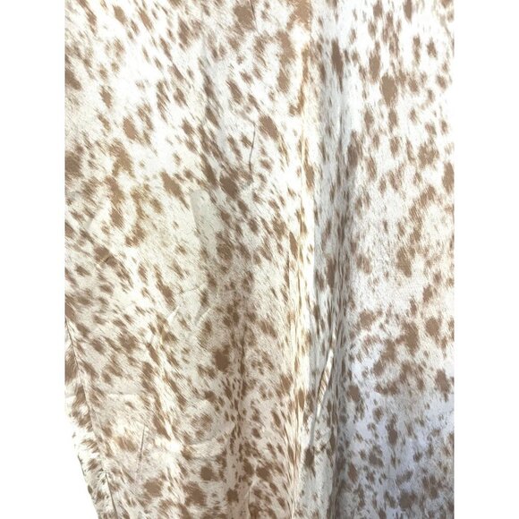 NWT J.Crew Ivory & Tan Long Maxi Skirt - Picture 6 of 13